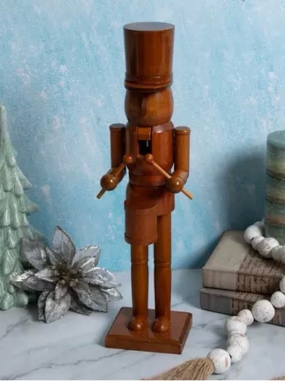 Wooden Nutcracker Figurine - Brown